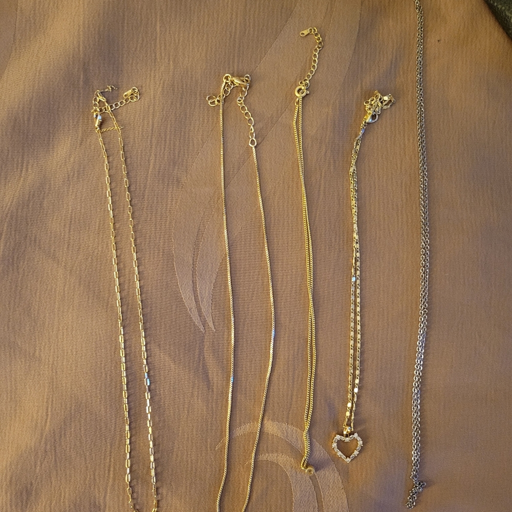Necklaces and rings